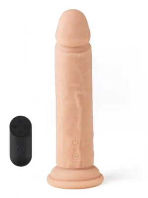 Realistic Vibrating Dildo With Remote 18,5 cm - Dildo med vibrator 0