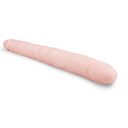 Realistic Double Ended Dildo - Skin Coloured - Dubbel Dildo-3