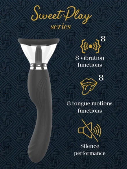 Clitoral Licking Pump With G-Spot Vibrator - Vibrator 0