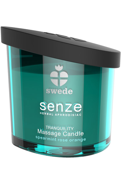 Senze Massage Candle Spearmint Rose Orange 150ml - Massageljus 0
