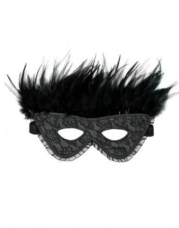 Rimba - Satin Look feather mask -2
