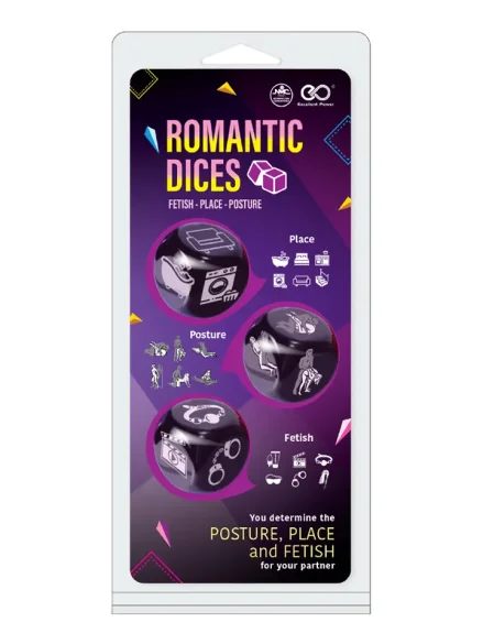 Romantic Dices Fetish, Place, Posture - Tärningsspel för sex 0