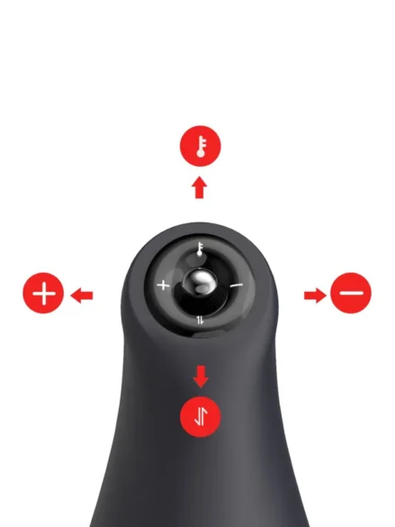 Warming, Thrusting & Vibrating Masturbator - Masturbator med vibration 0