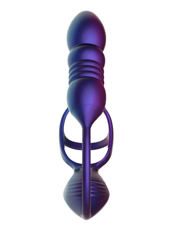 Hueman Deep Impact Cock & Ball Ring - Prostatavibrator med penisring 0