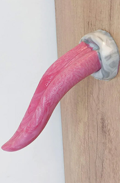 Pink Alien Silicone Sucker Tongue 21 cm - Dragon dildo 0