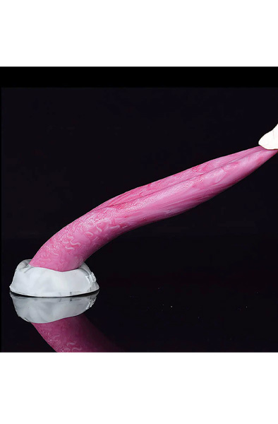 Pink Alien Silicone Sucker Tongue 21 cm - Dragon dildo 0