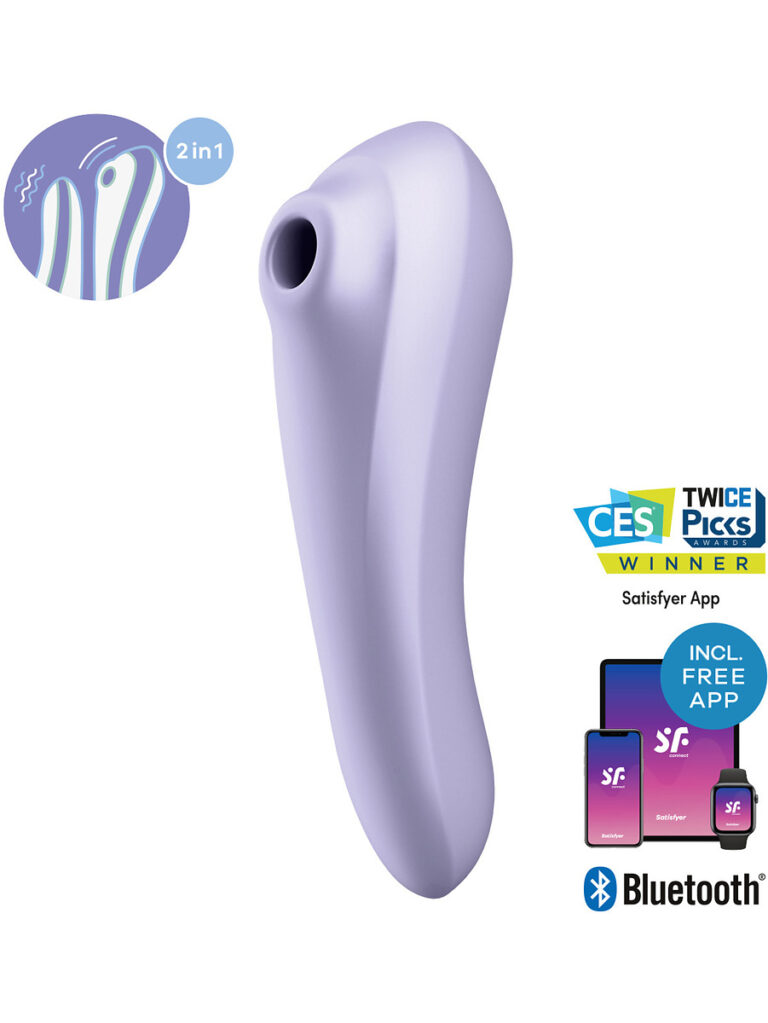 Satisfyer Dual Pleasure Air Pulse Vibrator Mauve-6