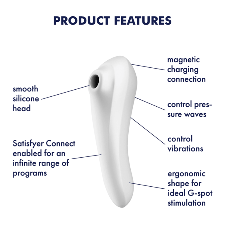 Satisfyer Dual Pleasure Air Pulse Vibrator - White-2