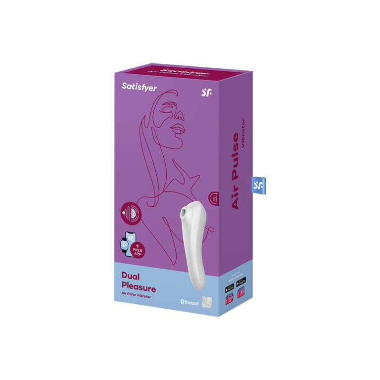 Satisfyer Dual Pleasure Air Pulse Vibrator - White-3