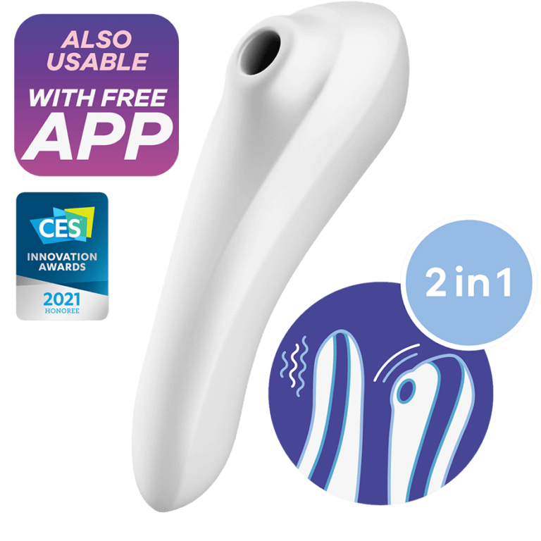 Satisfyer Dual Pleasure Air Pulse Vibrator - White-1