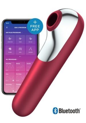 Satisfyer Dual Love Air Pulse Vibrator Red -1