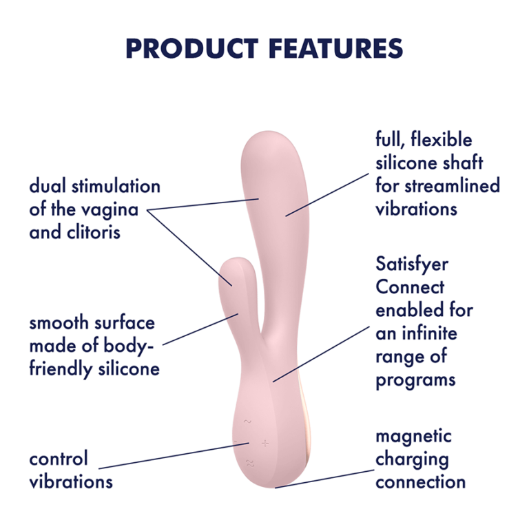 Satisfyer Mono Flex Vibrator - Mauve Pink -5