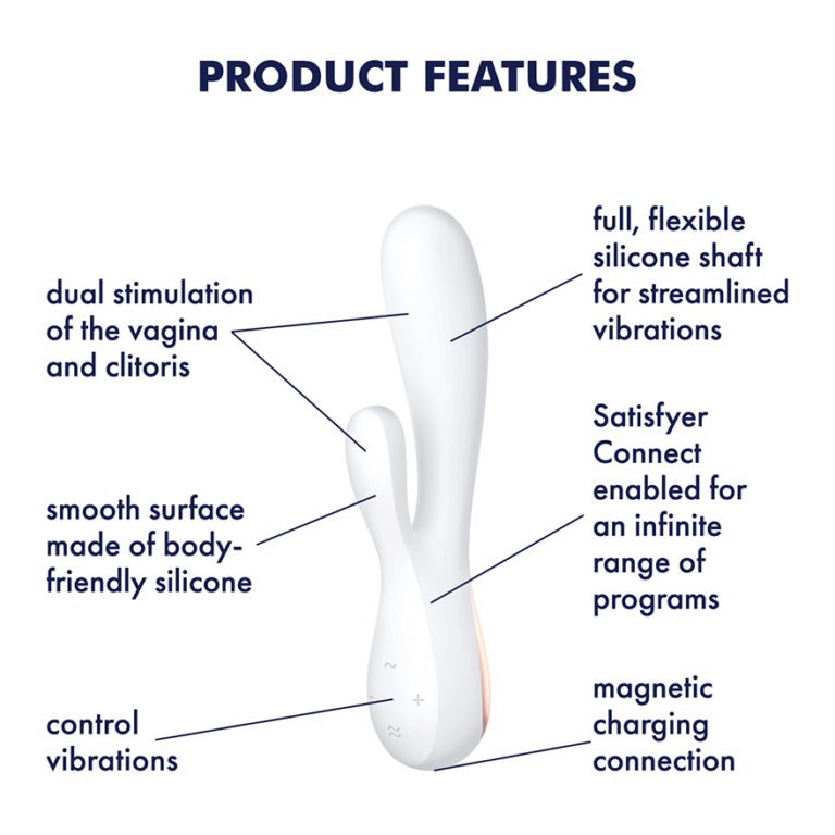 Satisfyer Mono Flex Vibrator - White -4