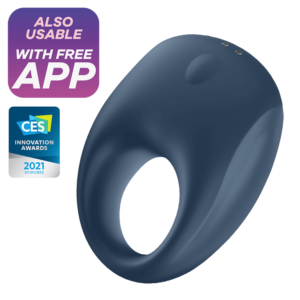 Strong One - Blue - Penisring med App -1