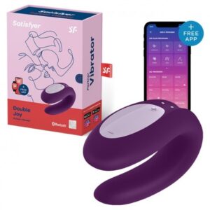 Satisfyer Double Joy Couples Vibrator- Violett Lila-1
