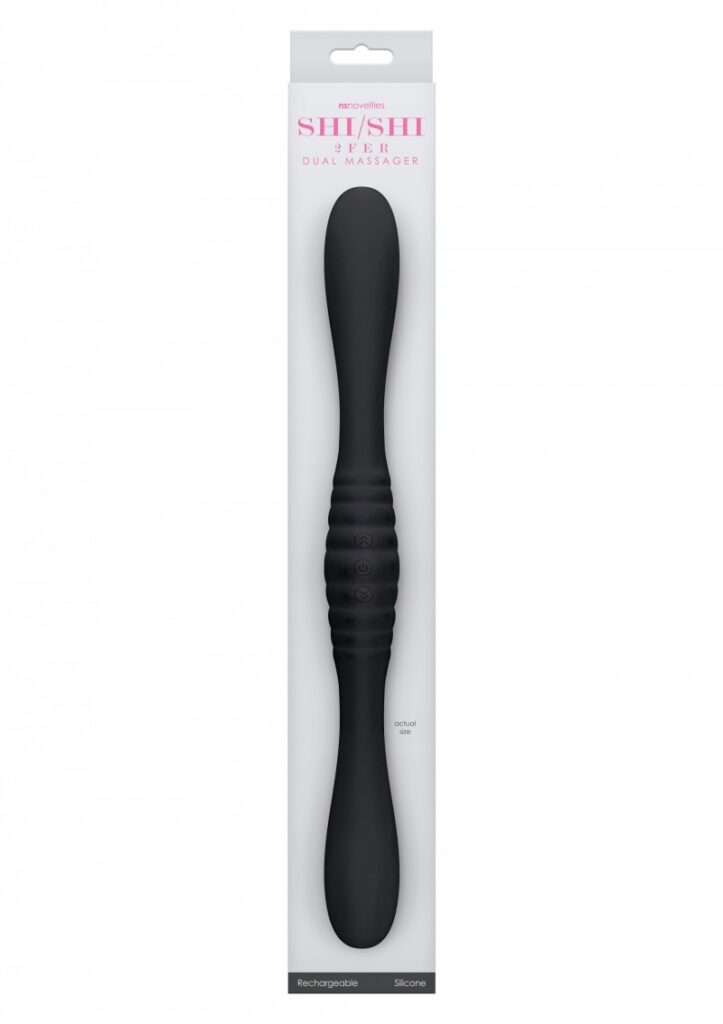 Shi Shi 2Fer Dual Massager Black-2