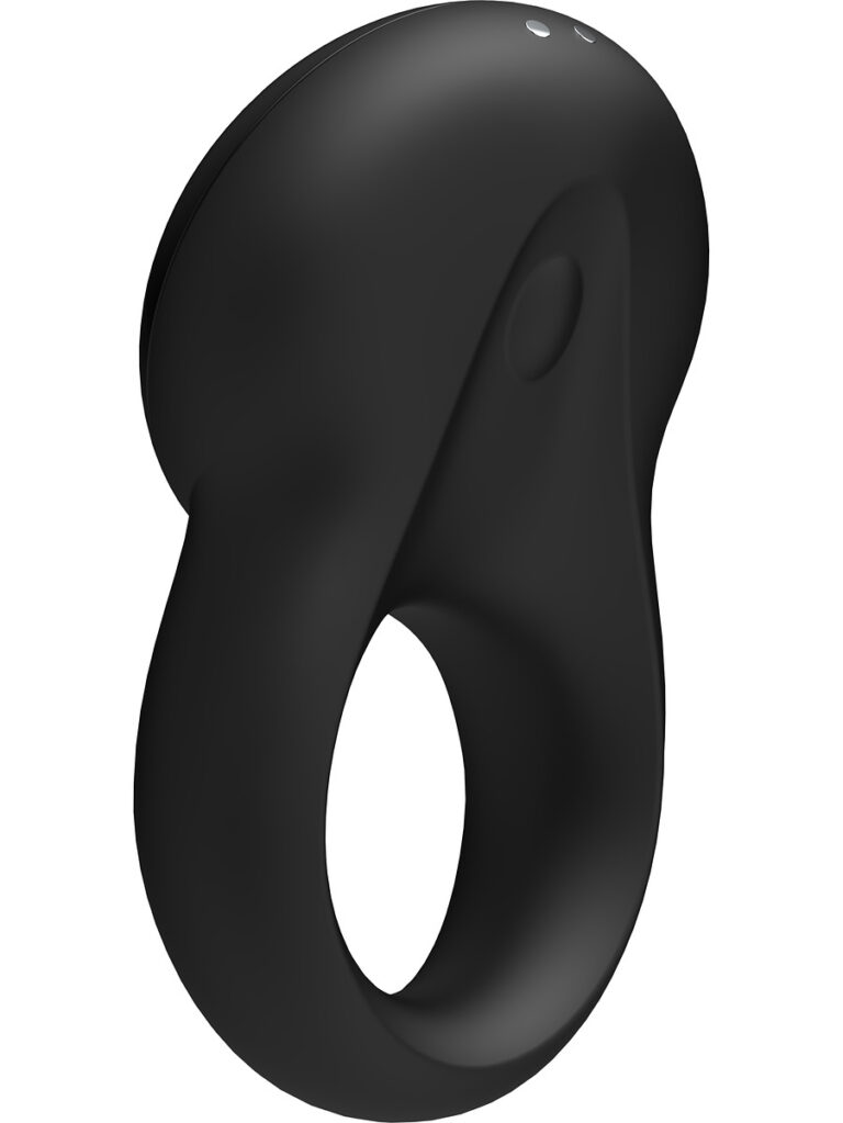 Satisfyer Connect Signet Ring, Ring Vibrator, svart-6