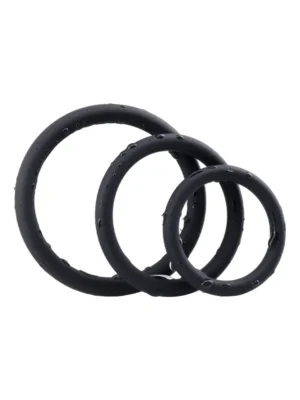 Silicone Ring Set Black 3-pack - Penisringar paket 0