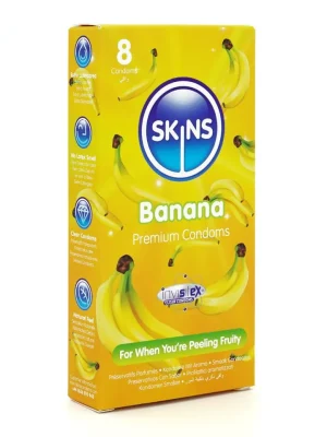 Skins Banana Condoms 8-pack - Kondomer 0