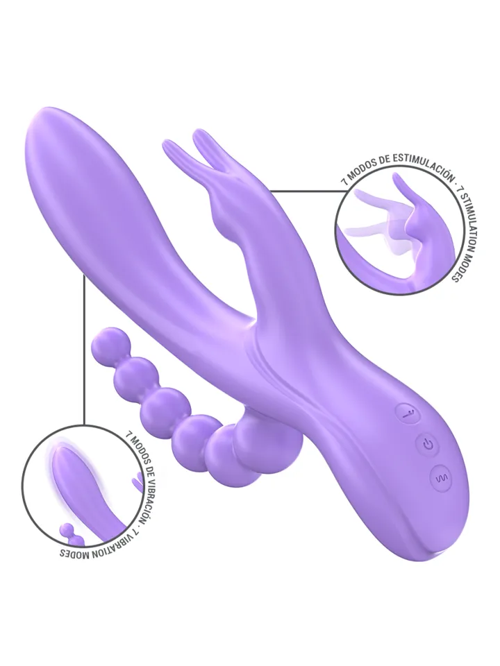 Intense Miko Triple Vibrator Rabbit & Stimulator & Anal - Rabbitvibrator 0