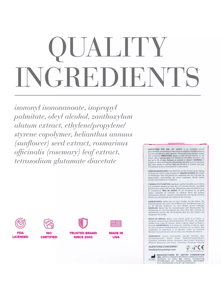 Buzzing Clitoral Serum 12Volt 10 ml - Lusthöjande gel 0