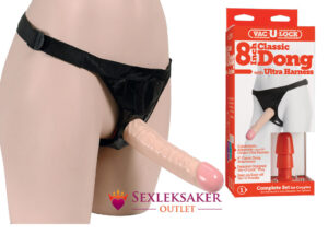 HARNESS 8 INCH DONG - STRAP ON-1