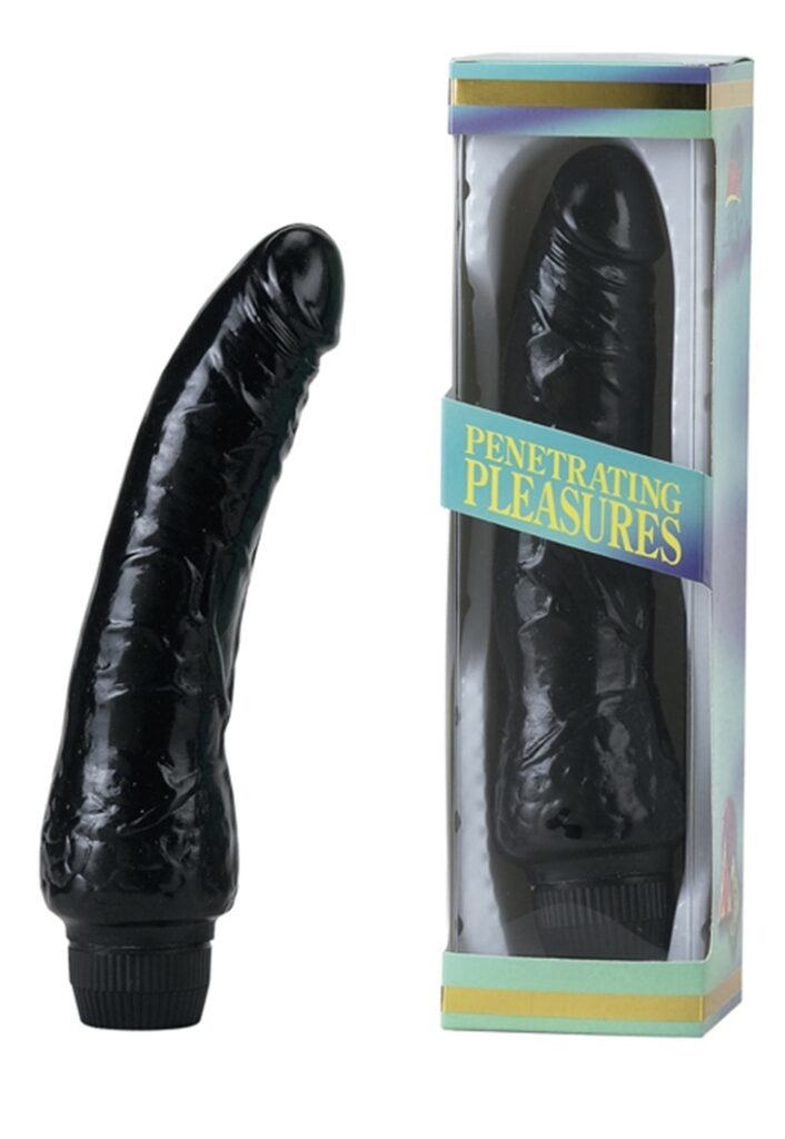 Penis Shape Vibrator black - Svart Dildo vibrator-2