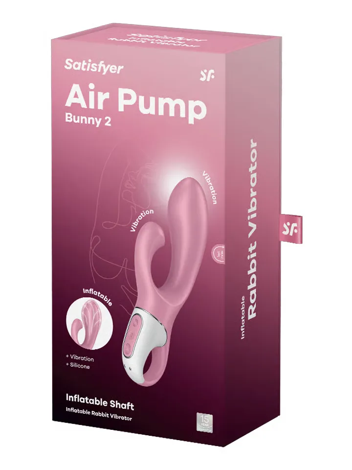 Satisfyer Air Pump Bunny 2 Light Red - Rabbitvibrator 0