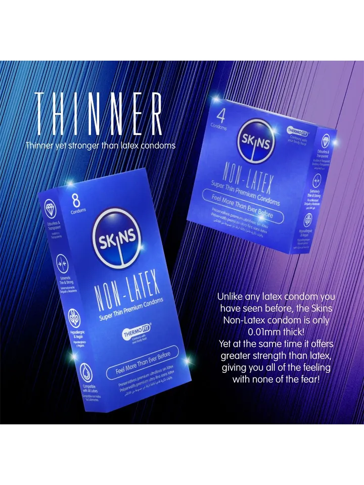 Skins Non-Latex Condoms 8-pack - Kondomer 0
