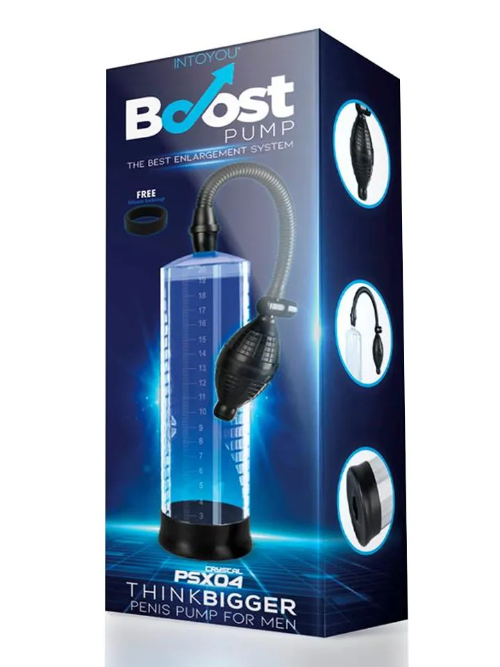 Boost Manual Penis Pump Crystal - Penispump 0