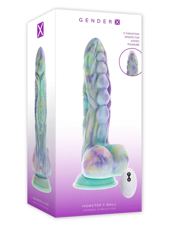 Monster's Ball Vibrating Thrusting Dildo - Dragon dildo 0