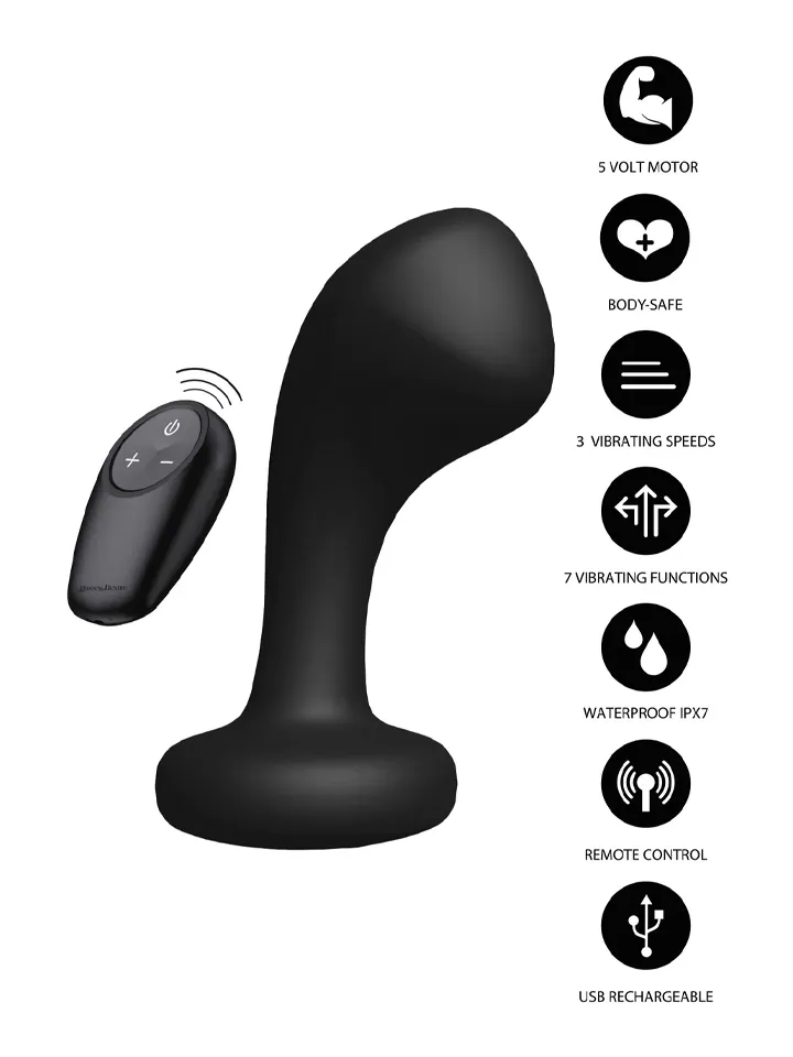Bullshead Power Anal Plug - Analplugg med vibrator 0