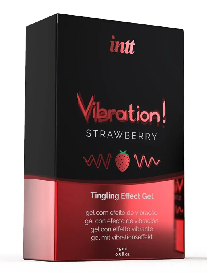 Intt Vibration! Strawberry Liquid Vibrator 15 ml - Lusthöjande gel 0