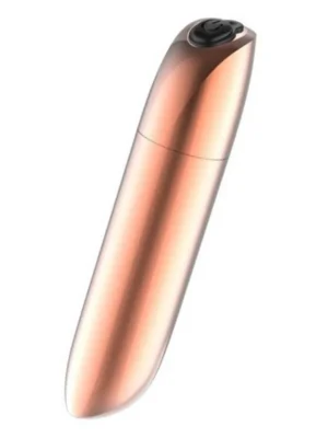 Rechargeable Powerful Bullet Vibrator Gold - Bulletvibrator 0