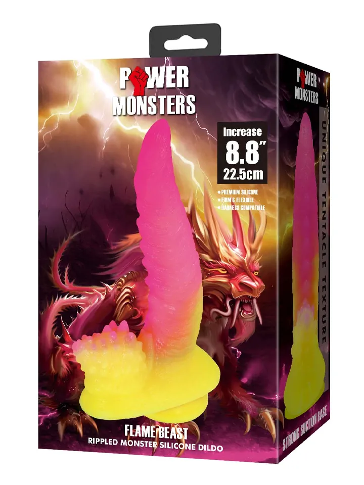 Flamebeast Monster Silicone Dildo 22,5 cm - Dragon dildo 0