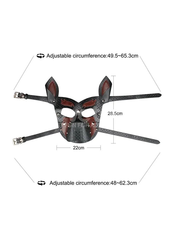 Rebellion Reign Howl Pup Mask - BDSM mask 0