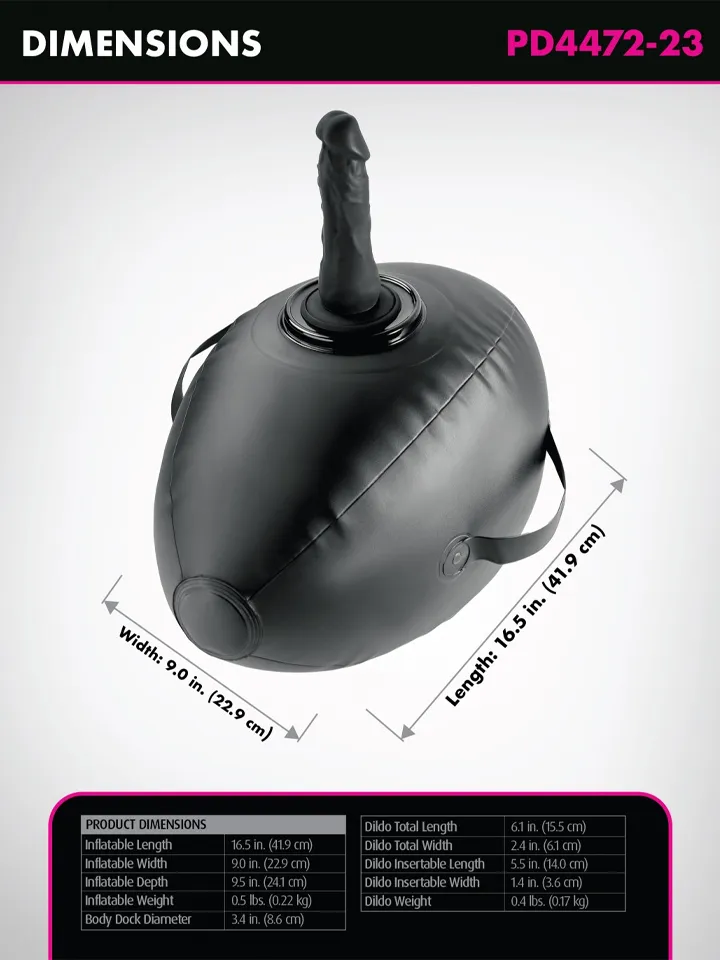 Fetish Fantasy Body Dock Inflatable Love Ball - Sexkudde och dildo 0