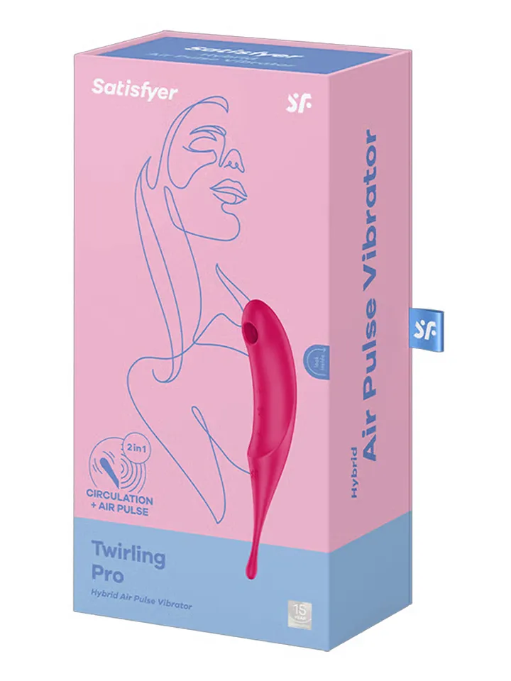 Satisfyer Twirling Pro Red - Lufttrycksvibrator 0