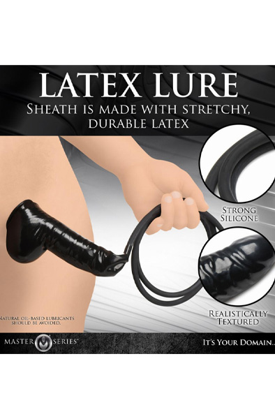 Guzzler Realistic Latex Penis Sleeve With Hose - Penisöverdrag & Penis sleeve 0