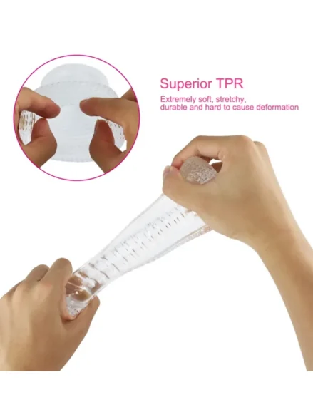 Ice Girl Clear Striated Masturbator - Stroker 0