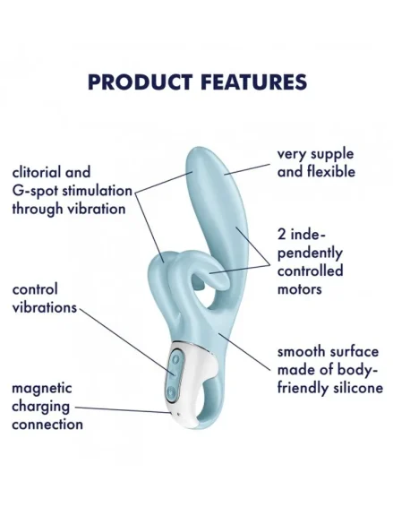 Satisfyer Touch Me Blue - Rabbitvibrator 0