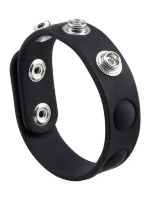 Adjustable Silicone Cock Ring Black - Penisring 0