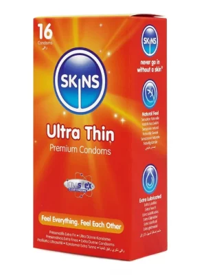 Skins Ultra Thin Condoms 16-pack - Tunna kondomer 0