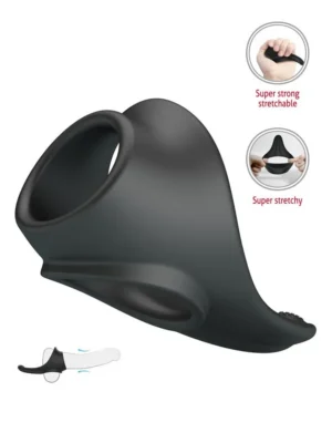 Crazy Bull Zadok Silicone Cock & Testicles Ring - Penis & pungring 0