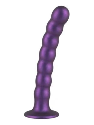 No-Parts Pegging Dildo Metallic Purple 17 cm - Pegging 0