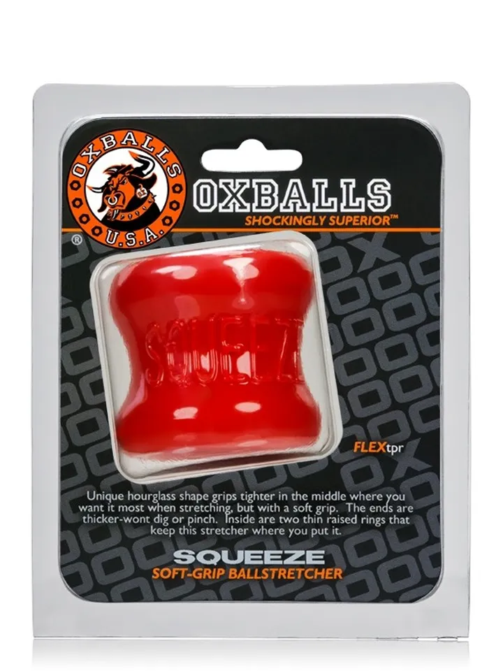 Oxballs Squeeze Soft Grip Ballstretcher Red - Ball stretcher 0