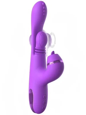 Pipedream Fantasy For Her Intimotion Pulse Pro - Rabbitvibrator med roterande tunga 0
