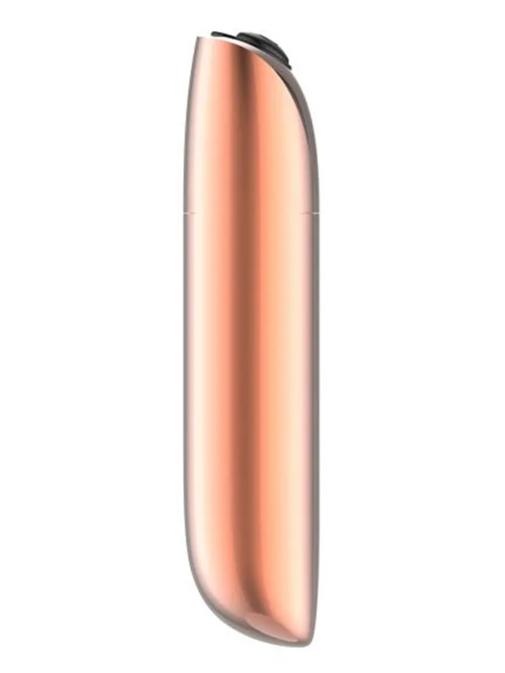 Rechargeable Powerful Bullet Vibrator Gold - Bulletvibrator 0