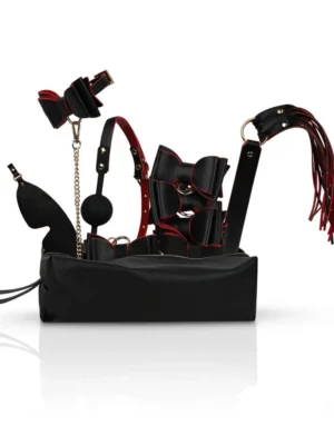 Crimson & Ebony 8-pcs Luxury Bondage Set - Bondage paket 0