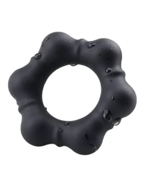 Luminous Silicone Cock Ring Black - Penisring 0